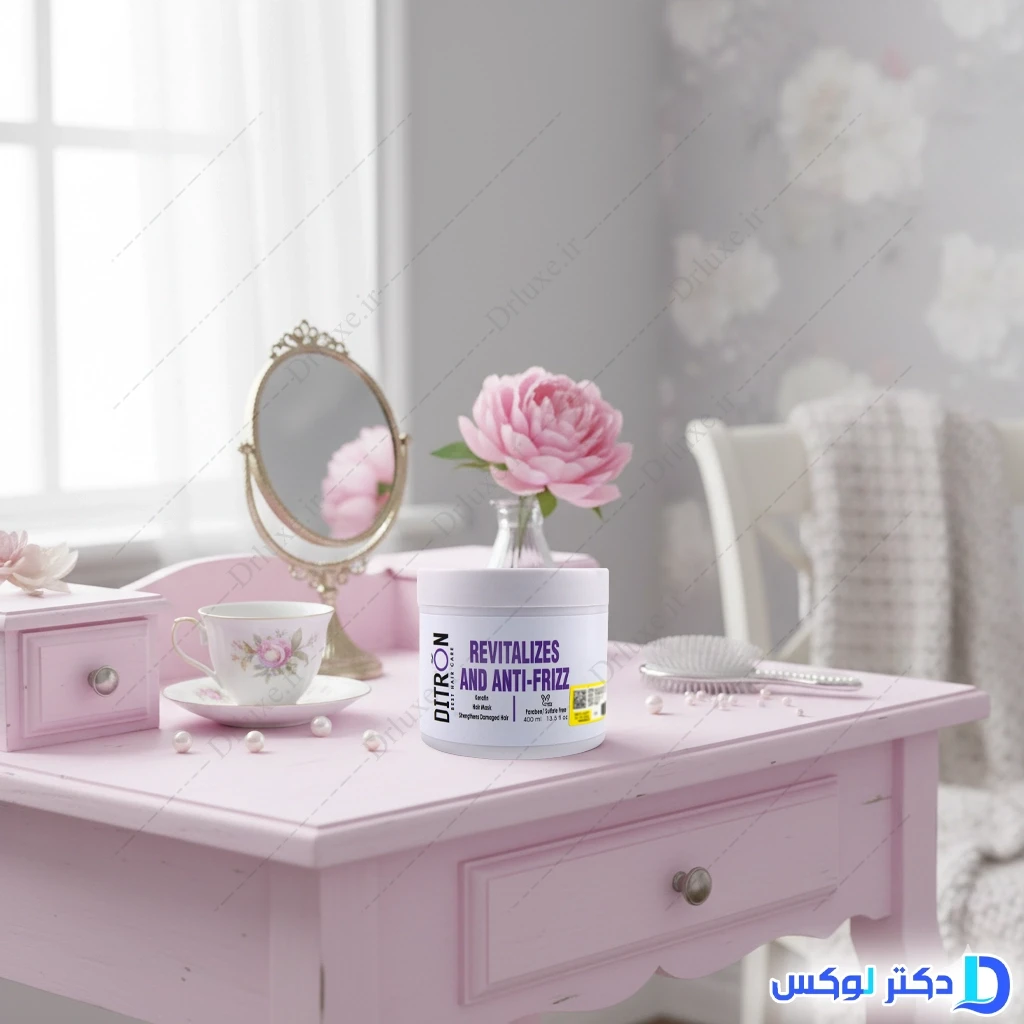 ماسک مو حاوی کراتین و روغن آرگان دیترون 400 میلی‌لیتر